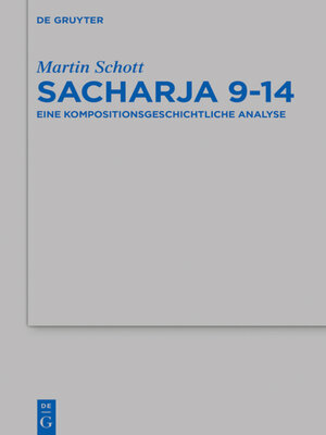 cover image of Sacharja 9–14